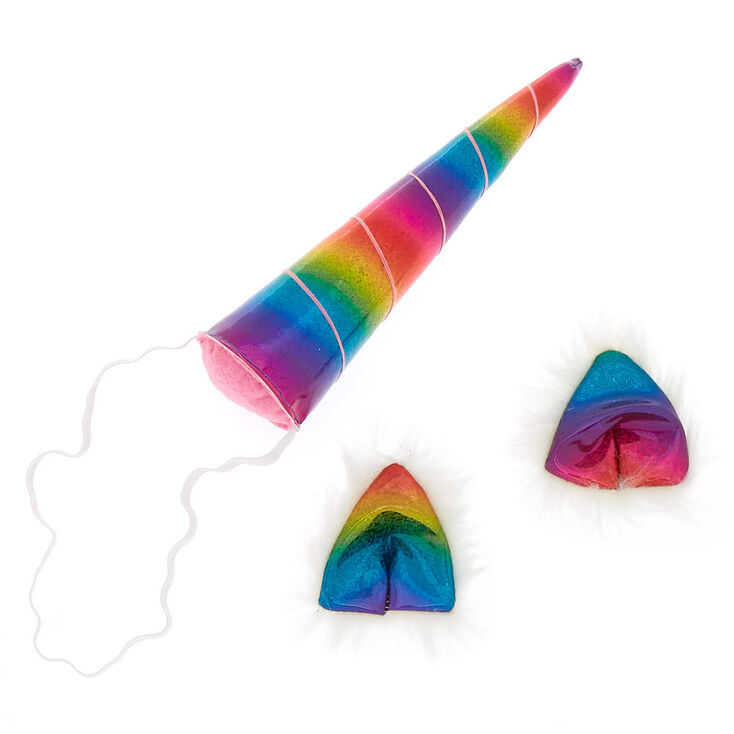 Costume de licorne arc-en-ciel, 2 articles,