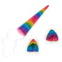 Costume de licorne arc-en-ciel, 2 articles,