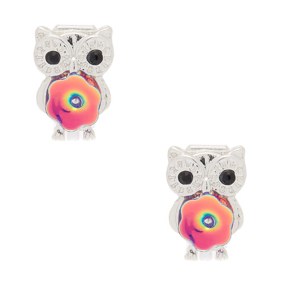 Owl clip discount on earrings