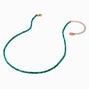 Collier perl&eacute; couleur turquoise,