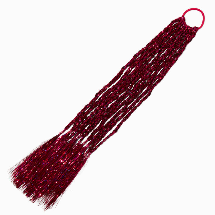 Pink Tinsel Faux Hair Tie,