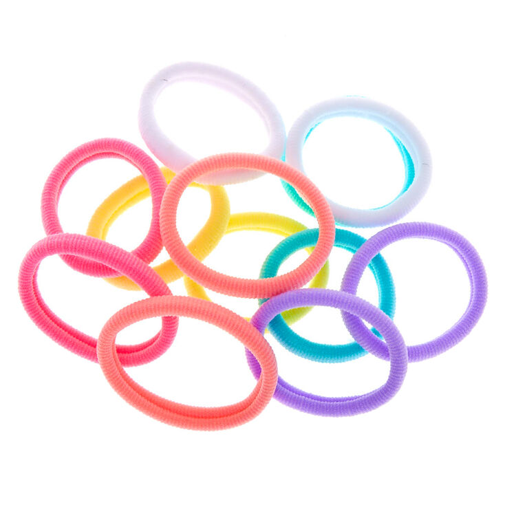 Claire&#39;s Club Pastel Rolled Hair Bobbles - 12 Pack,