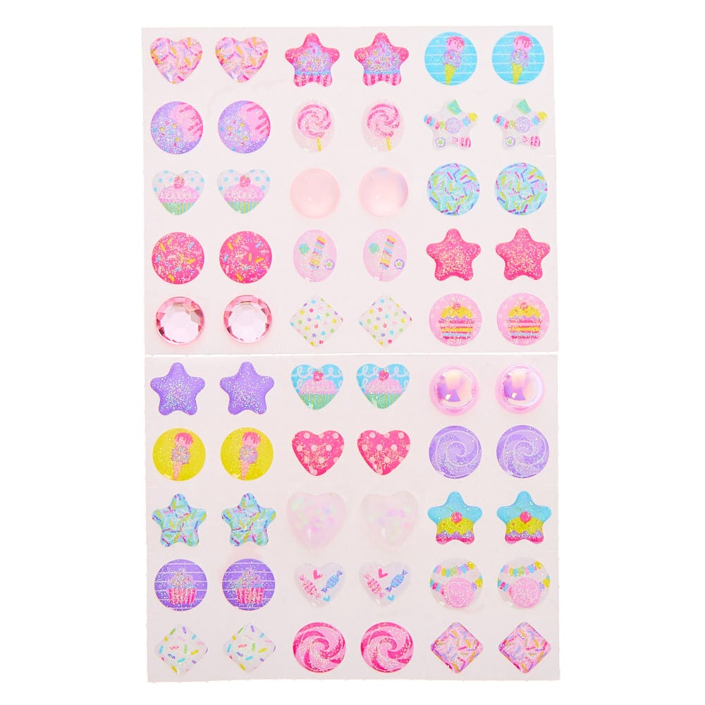 Claire's cheap sticker earrings