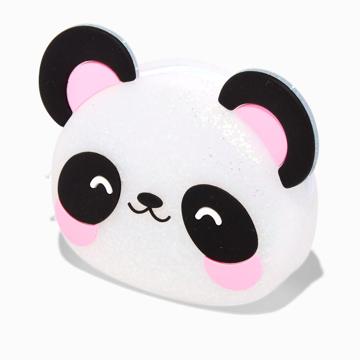 Glitter Panda Jelly Coin Purse,