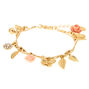 Gold Romantic Garden Charm Bracelet,