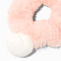 Pink Furry Bunny Ears Large Hair Scrunchie,