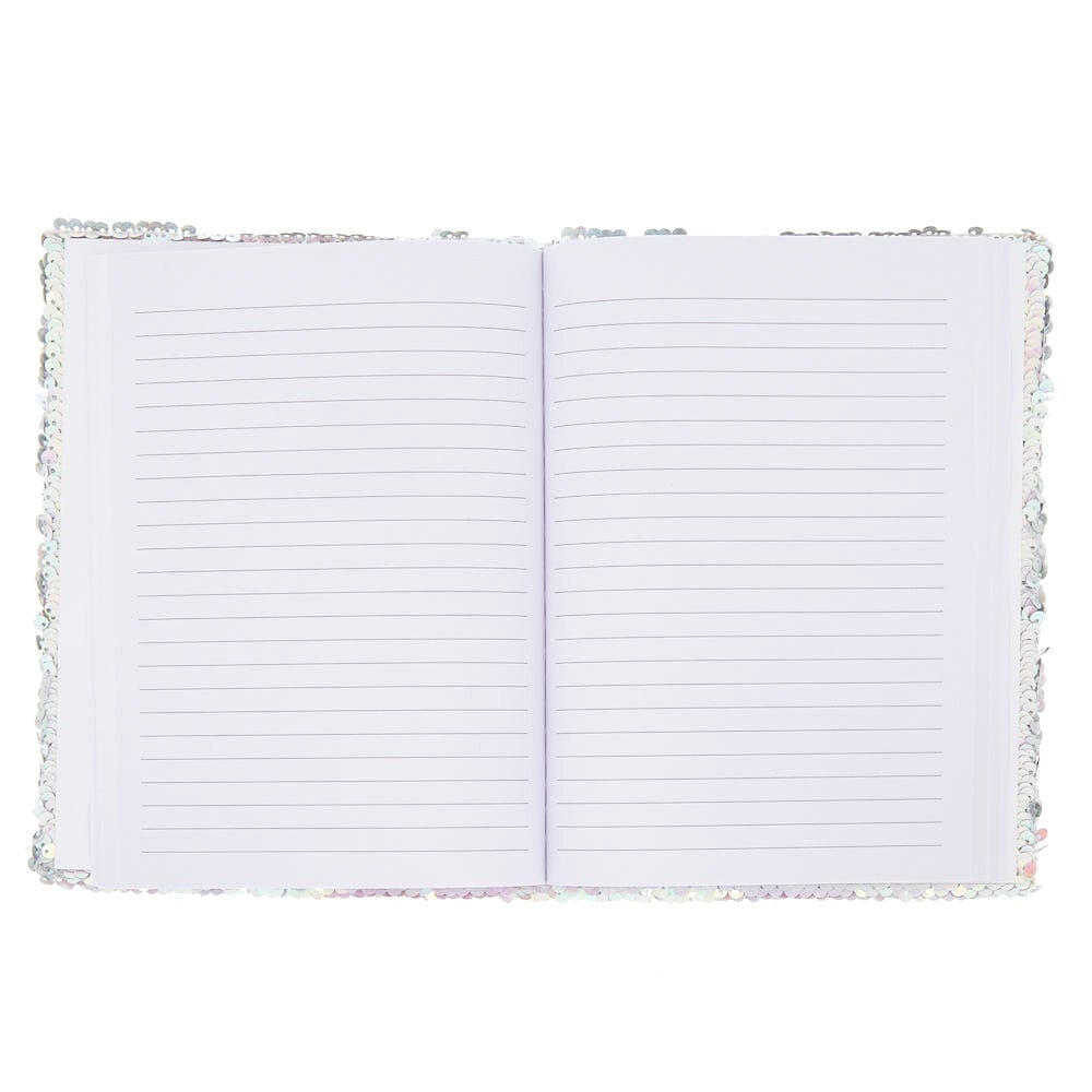 Carnet licorne à sequins double face,