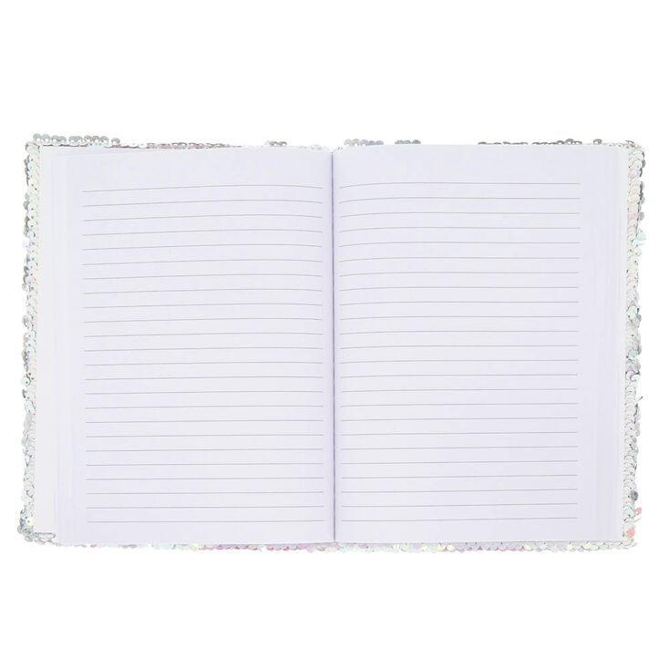 Carnet licorne &agrave; sequins double face,