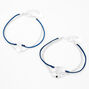 Silver Hamsa, Globe, &amp; Star Multi-Strand Bracelets - 2 Pack,