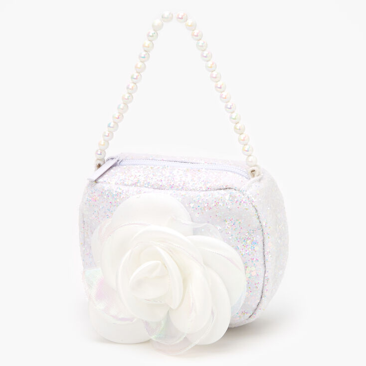 Claire's Club Status Icon Mini White Crossbody Bag