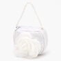 Claire&#39;s Club Sparkle Flower Bag - White,