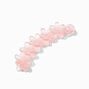 Matte Pink Flower Banana Hair Claw Clip,