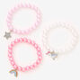 Claire&#39;s Club Pink Unicorn Beaded Stretch Bracelets - 3 Pack,