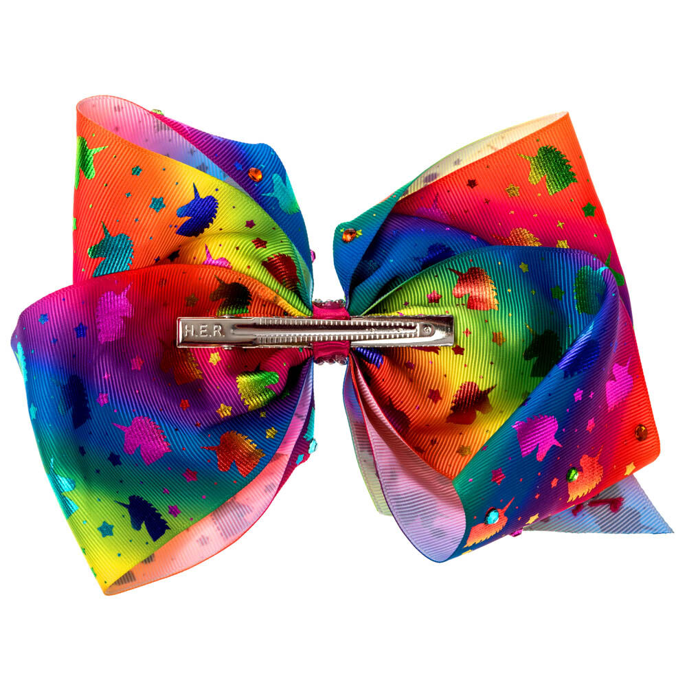 JoJo Siwa™ Large Rainbow Unicorn Madness Signature Hair Bow,