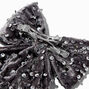 Silver Sequin Hair Bow Clip,