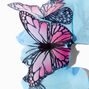 3-D Butterfly Blue Organza Hair Scrunchie,