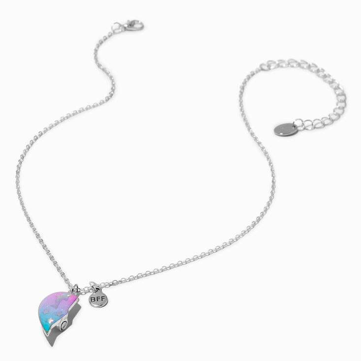 Best Friends Dolphin Ombre Heart Pendant Necklaces - 3 Pack