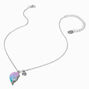 Best Friends Dolphin Ombre Heart Pendant Necklaces - 3 Pack,