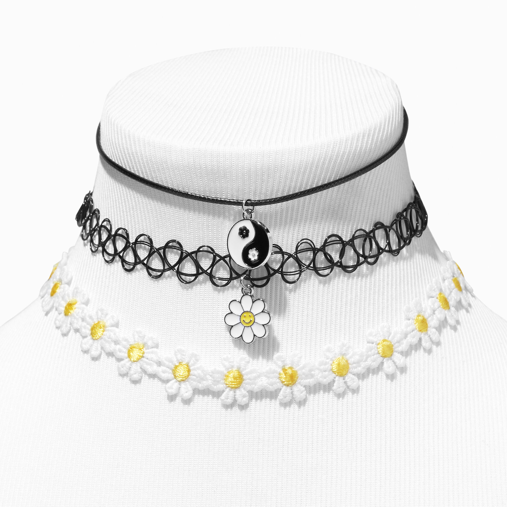 GolbalJew Black White Choker Necklaces for Women Dainty Infinity Collar  Necklace Simple Cute String Chokers Christmas Gifts for Women Girls