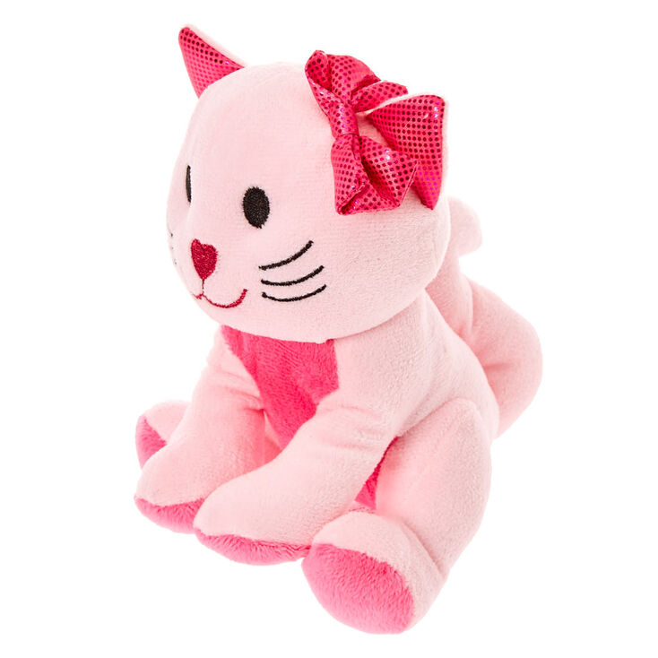 Claire&#39;s Club Small Avery the Cat Plush Toy - Pink,
