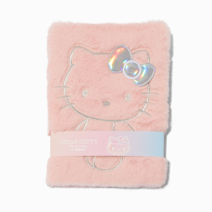 Hello Kitty&reg; 50th Anniversary Claire&#39;s Exclusive Plush Notebook,