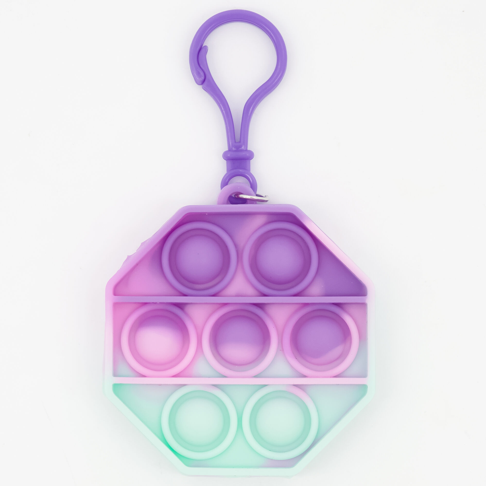 Jouet fidget Push Poppers porte-clés pastel - Les modèles peuvent varier,
