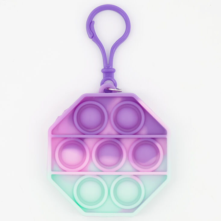 Jouet fidget Push Poppers porte-cl&eacute;s pastel - Les mod&egrave;les peuvent varier,
