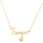 Gold Zodiac Pendant Necklace - Taurus,