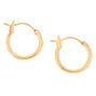 C LUXE by Claire&#39;s 18kt Gold Plated 12mm Hoop Earrings,