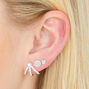 Silver Mixed Metal Piercing Party Set,