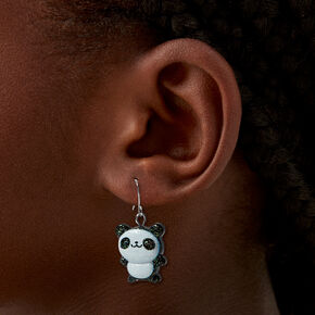 Glitter Panda 1.5&quot; Drop Earrings,