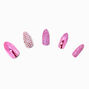 Lilac Bling Stiletto Vegan Faux Nail Set - 24 Pack,