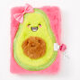 Smiling Avocado Furry Lock Diary - Pink,