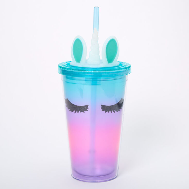 Ombre Unicorn Tumbler - Pink,