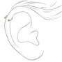 Silver-tone Titanium 16G Mixed Cartilage Earrings - 3 Pack,