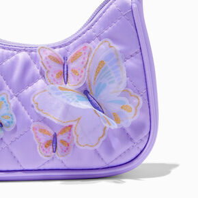 Claire&#39;s Club Lilac Butterfly Shoulder Bag,