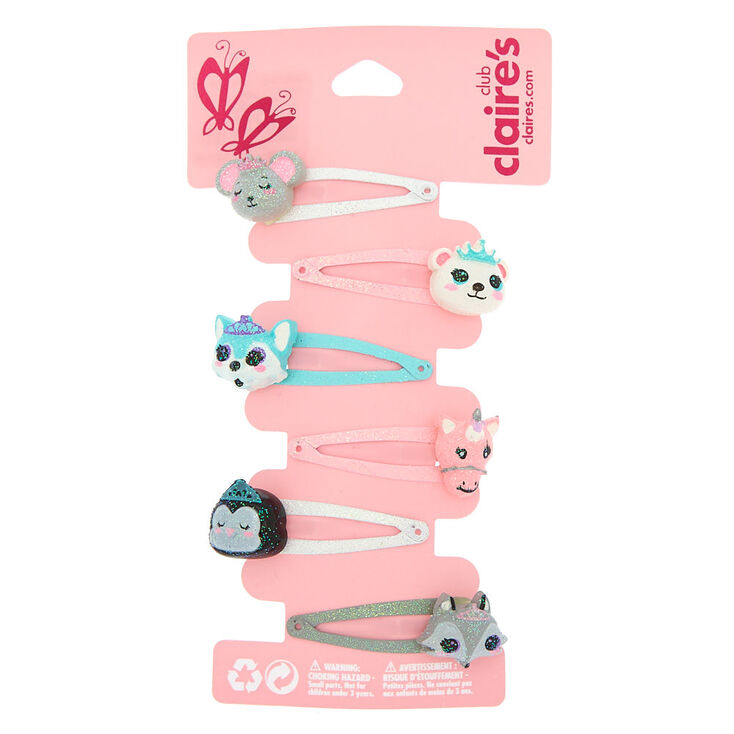Claire&#39;s Club Critter Snap Hair Clips - 6 Pack,