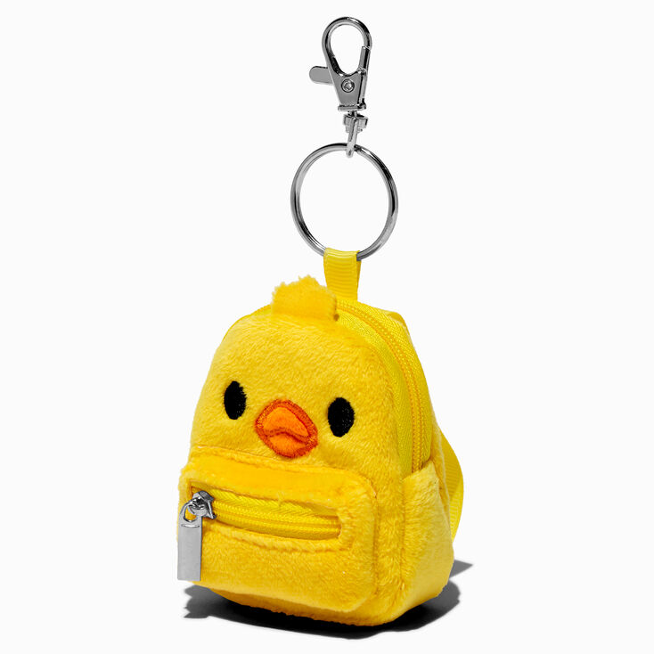 Yellow Duck Mini Backpack Keychain