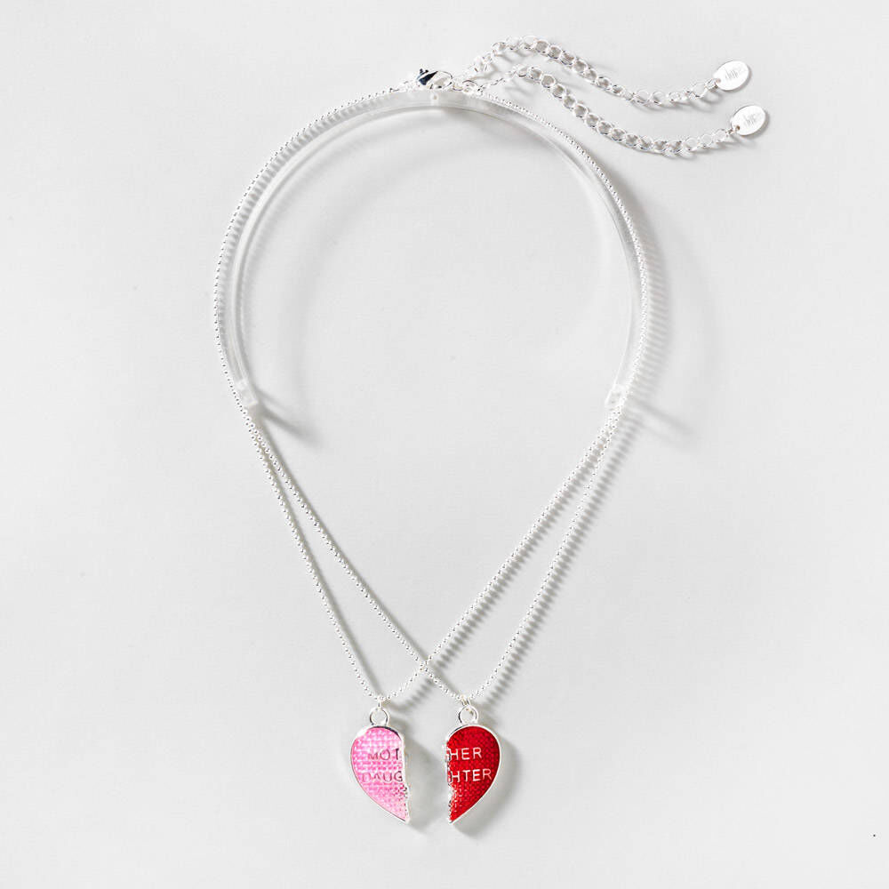 Mother Daughter Heart Pendant Necklaces - 2 Pack | Claire's US