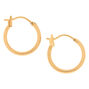 18K Gold Plated 14MM Hoop Earrings,