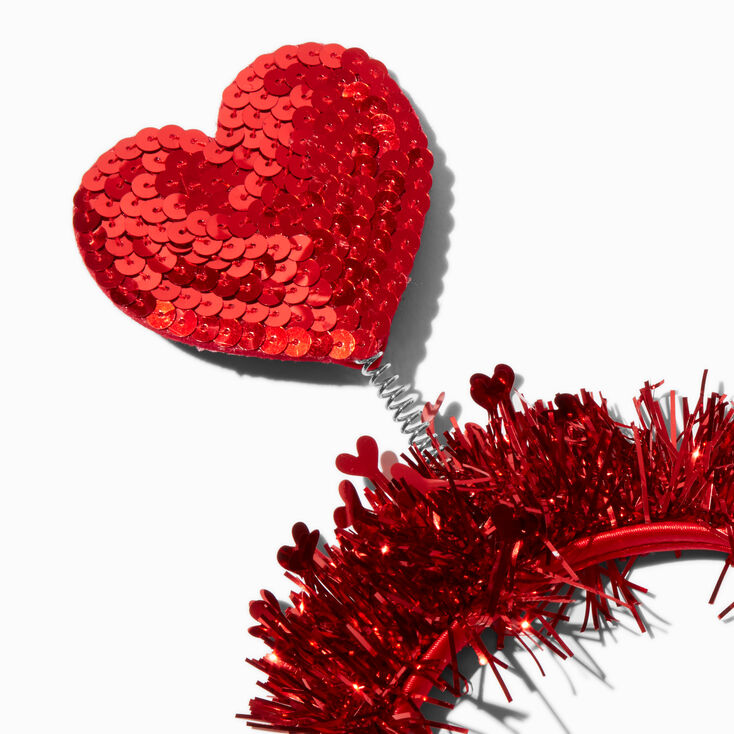 Valentine&#39;s Day Traditional Heart Deely Bopper Headband,