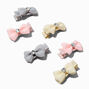 Claire&#39;s Club Gem Mini Hair Bow Clips - 6 Pack,
