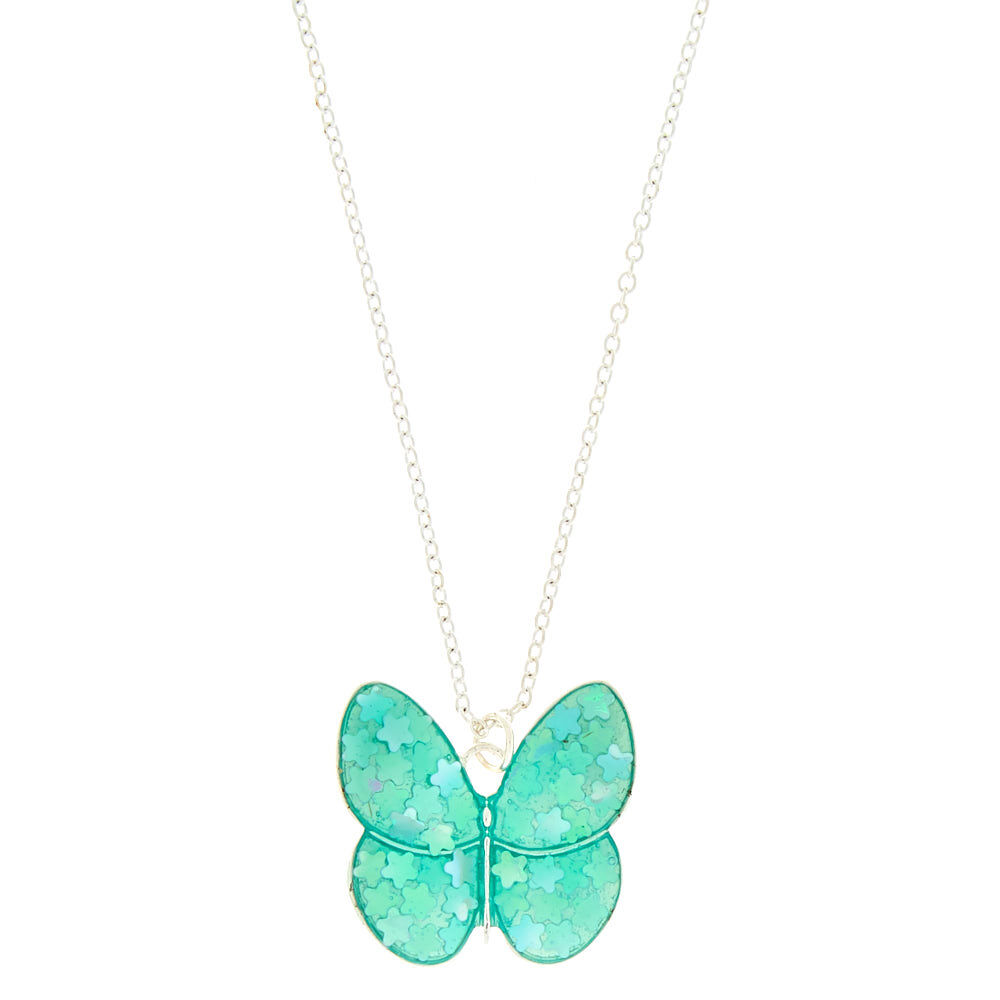 Claire's butterfly necklace deals