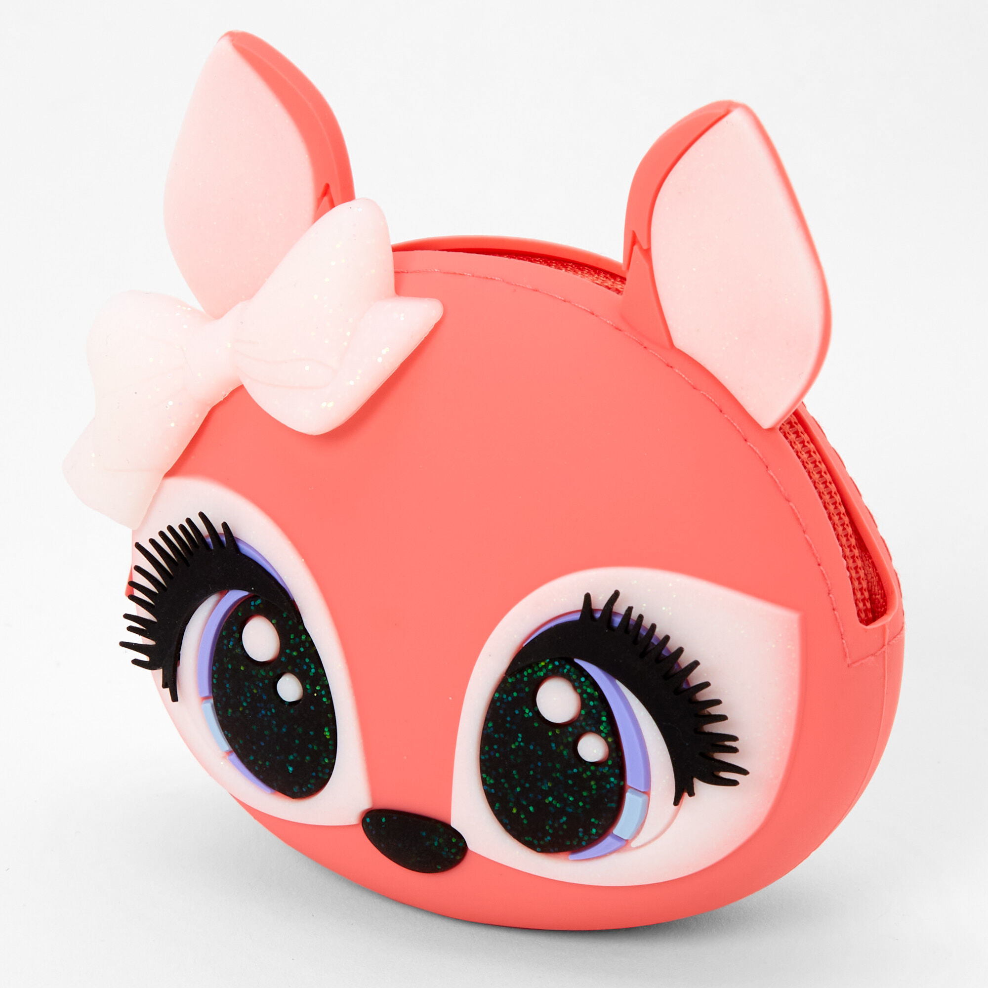 Claire's Porte-monnaie en silicone renard – Rouille