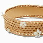 Pearl Flower &amp; Raffia Headband,
