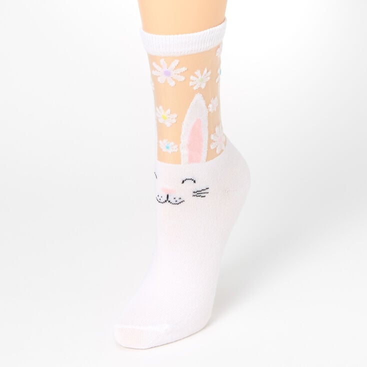 Easter Bunny Floral Crew Socks,