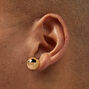 Gold-tone Ball Front &amp; Back Earrings,