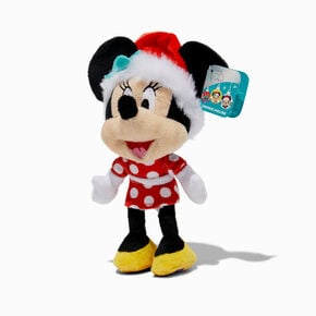 Disney Minnie Mouse Santa Hat 7&quot; Plush Toy,
