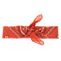 Bandeau bandana motif cachemire - Rouille,