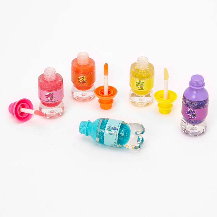 Claire's Gloss pailletés mini bouteilles de soda - Lot de 5
